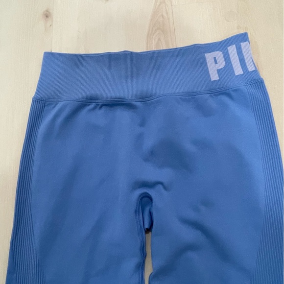 EUC Pink Active by Victoria Secret Seamless High Waist Leggings Blue. Size Large - Picture 7 of 11